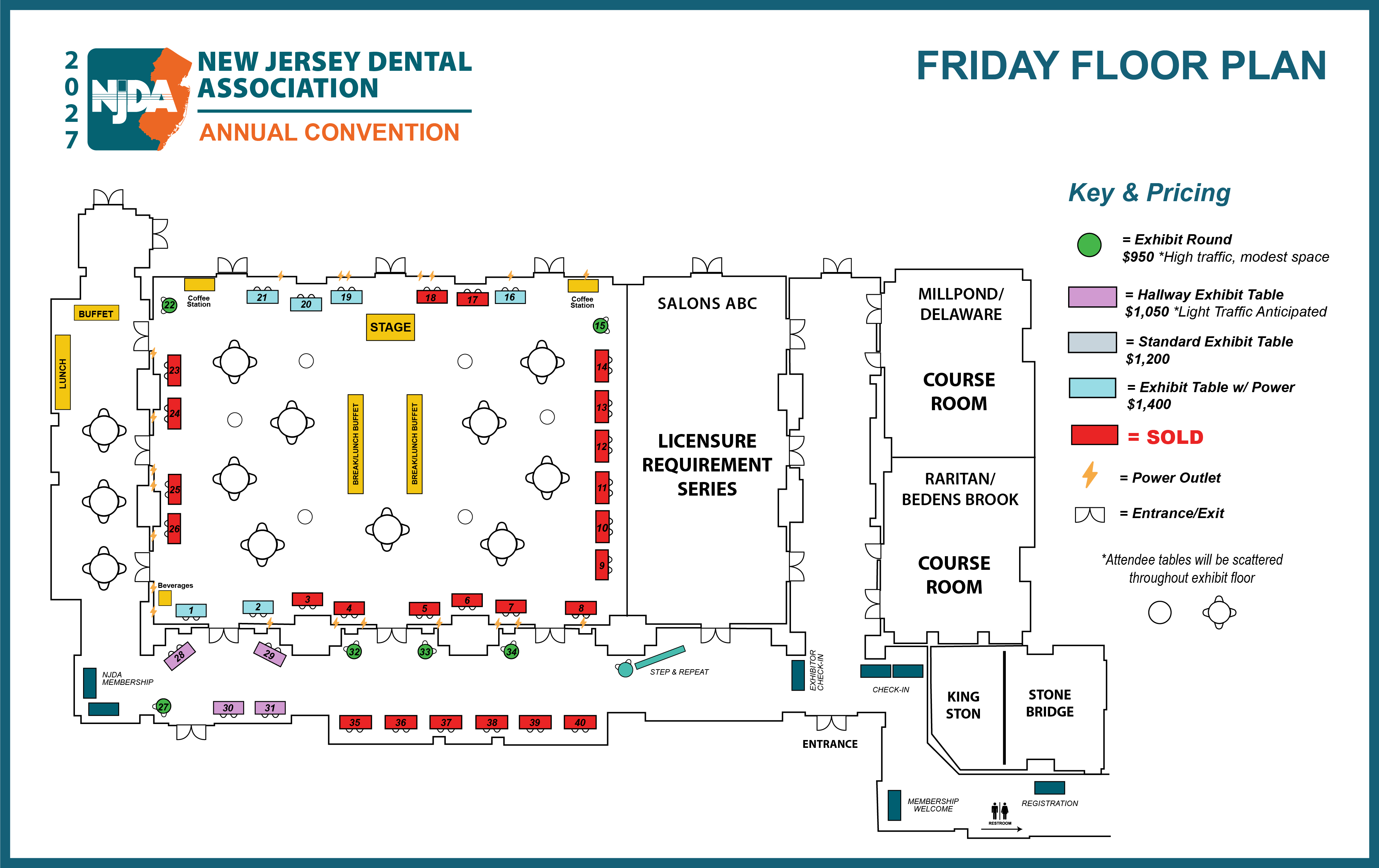 2027 Annual Convention Floor Plan Sold as of 9.4.26