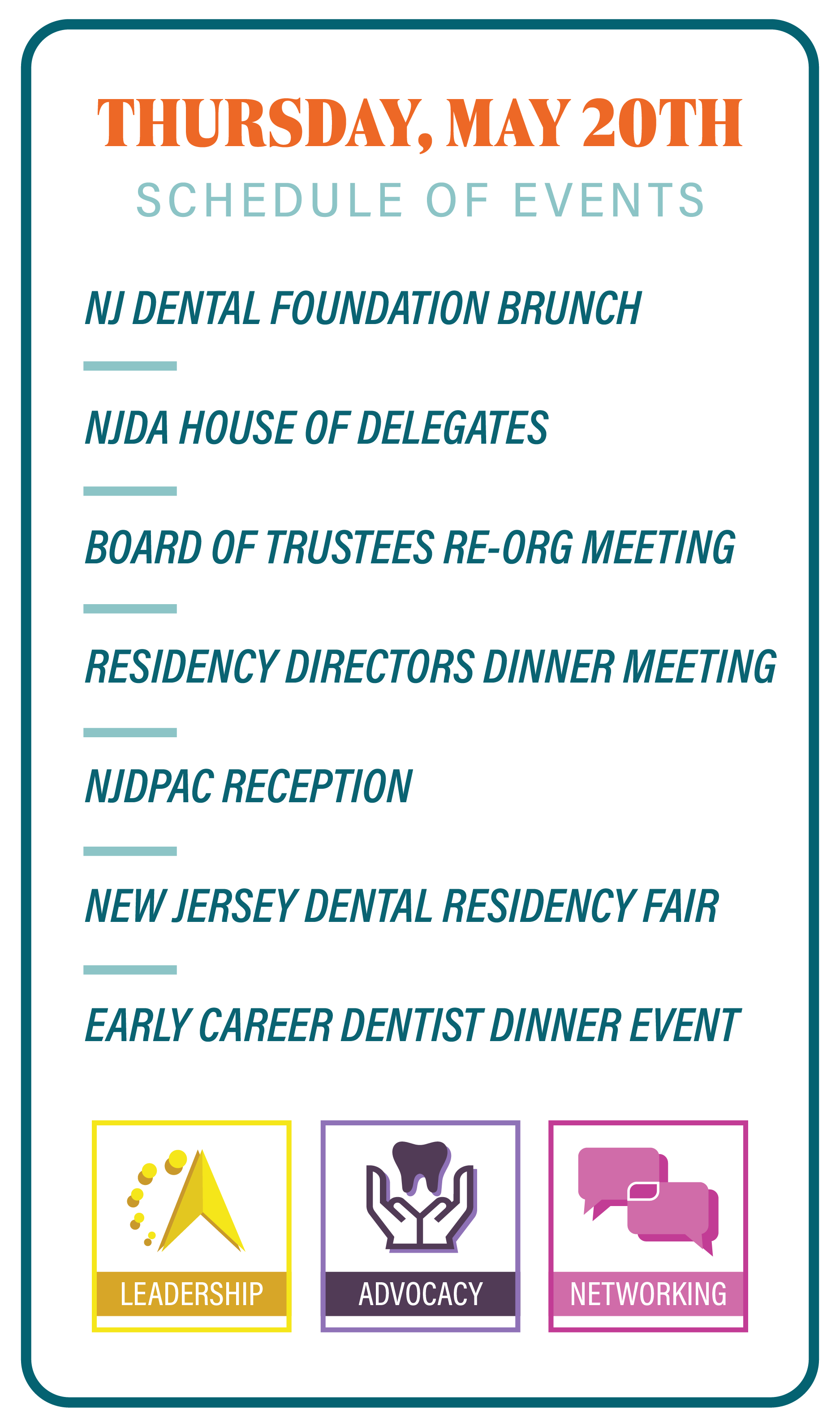 2027 Annual Convention Tent Thursday Schedule