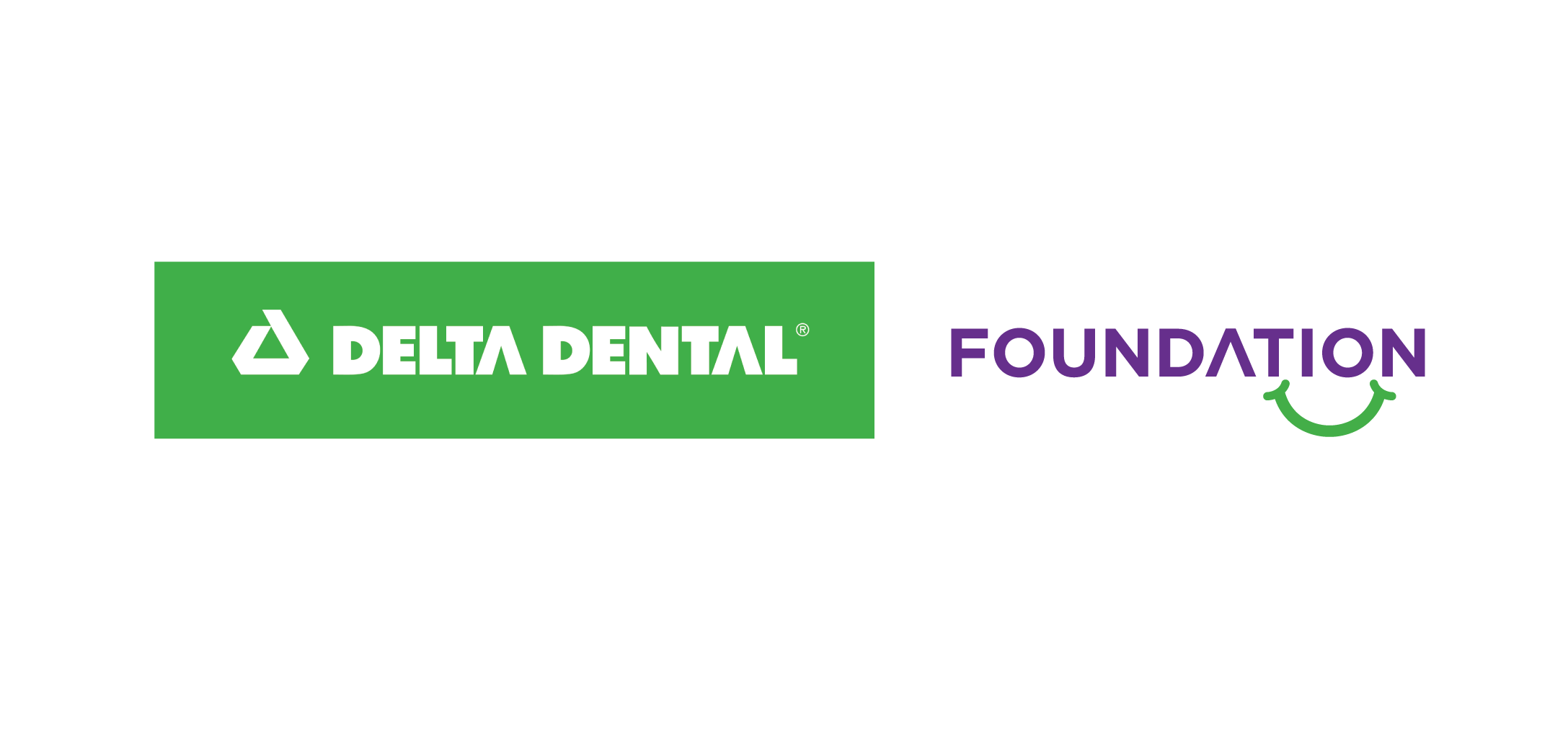 DeltaDentalNJ logo Green DeltaDental Logo. DeltaDental Foundation with smile logo.