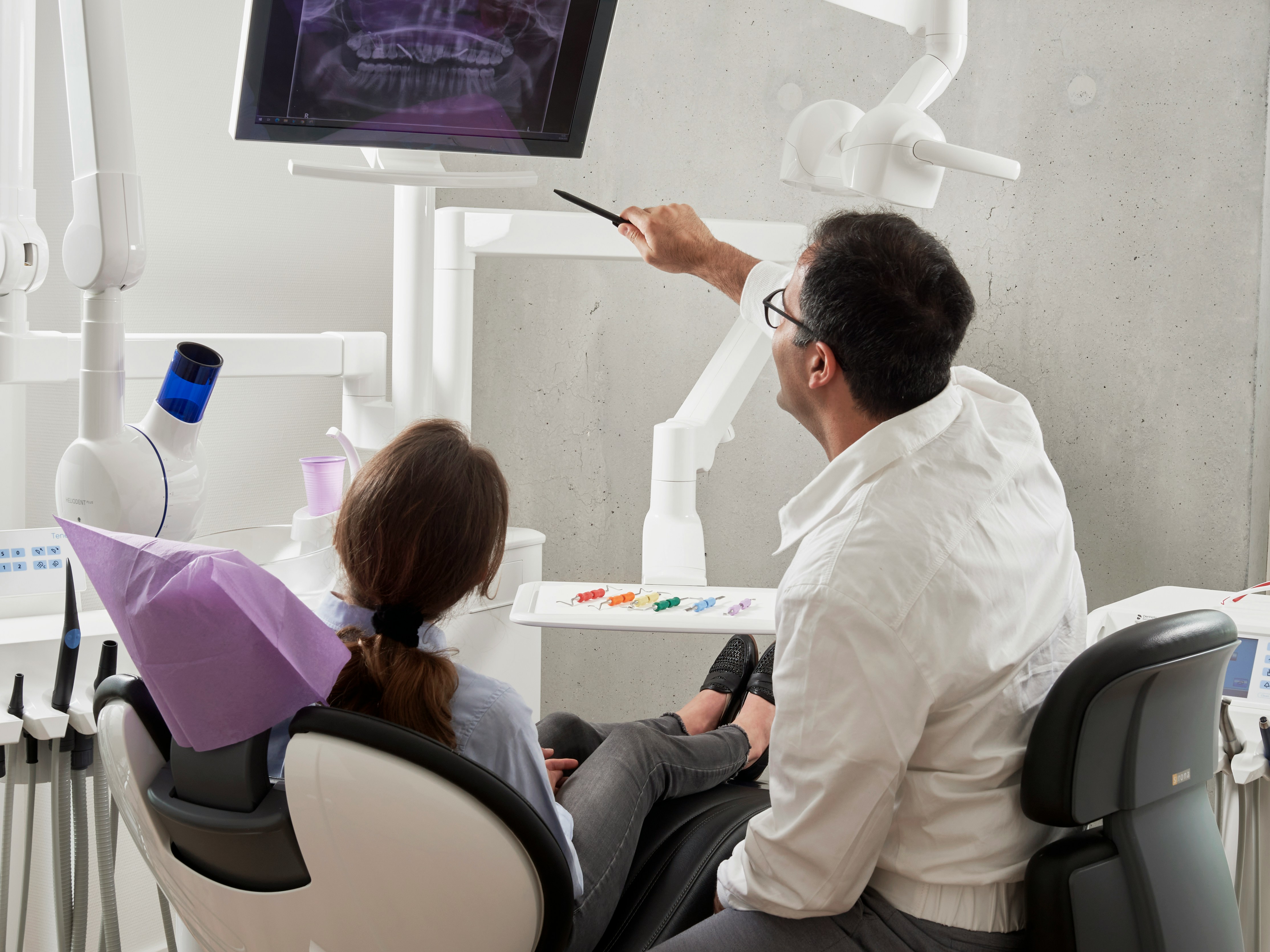 dentist and patient