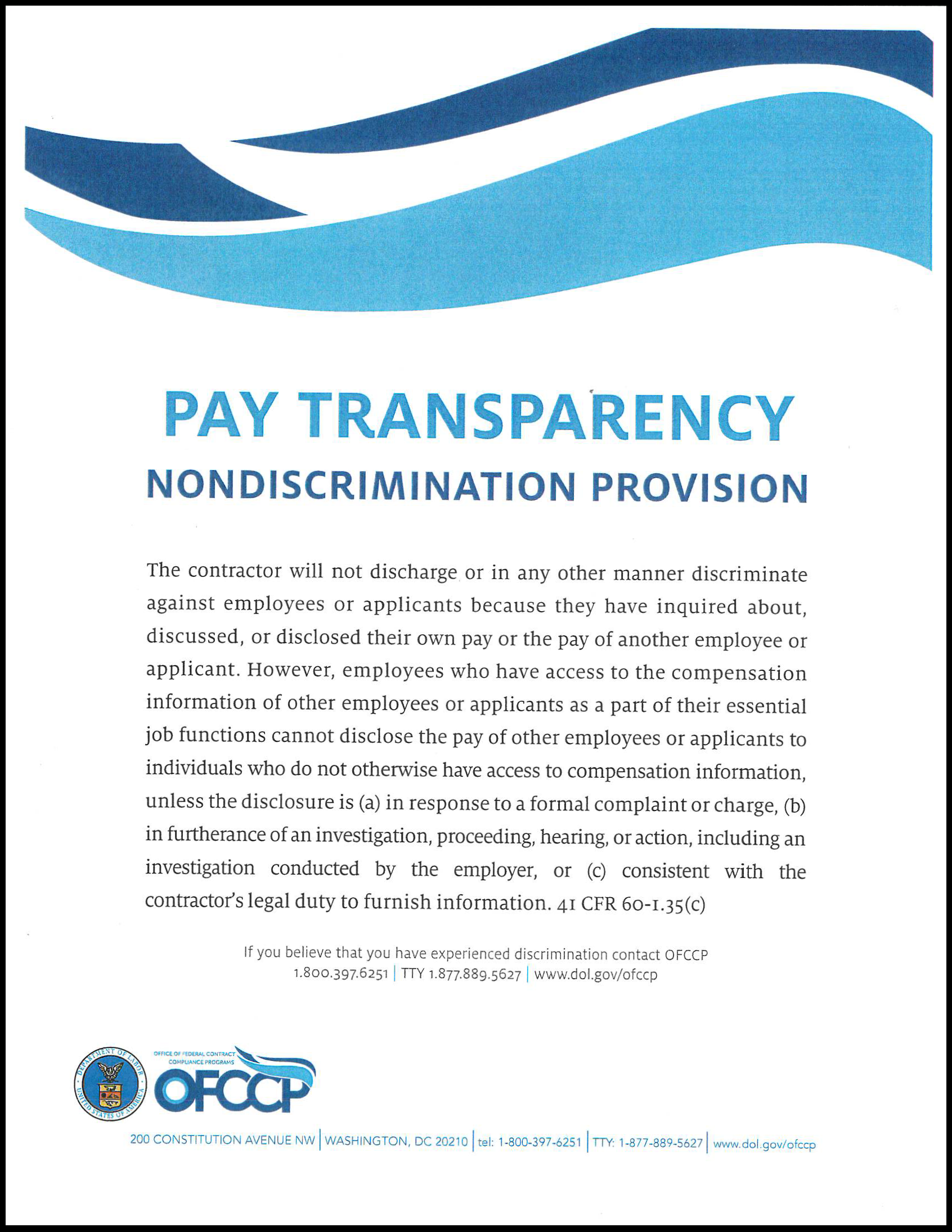 Pay transparency poster