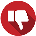 thumbs down icon thumbs down